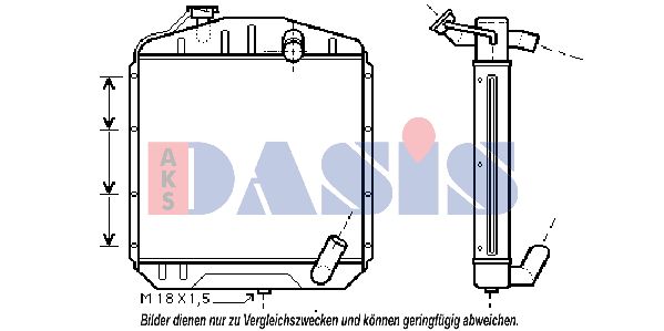 AKS DASIS Radiaator,mootorijahutus 130013N